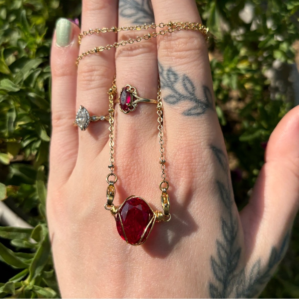 Faceted Ruby Interchangeable - image 1